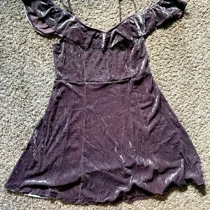 Velvet mini dress